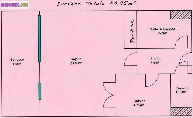 Loue Studio (F1) NICE NORD