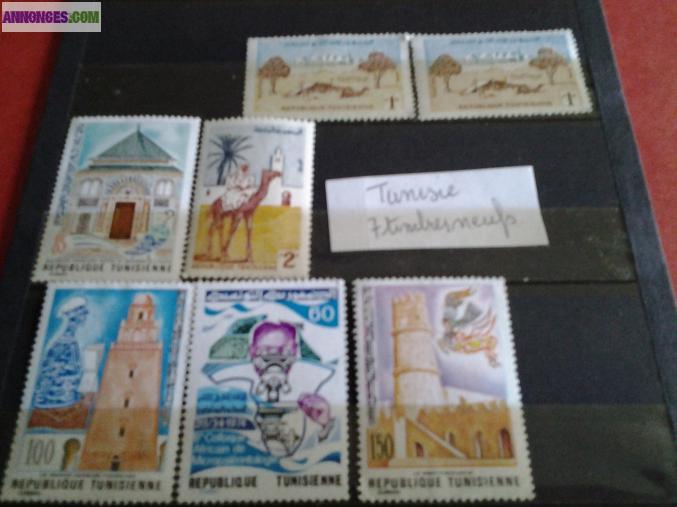 Timbres TUNISIE  neufs