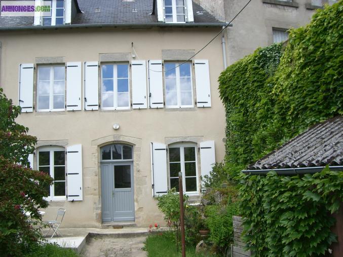 Maison ville avec jardin