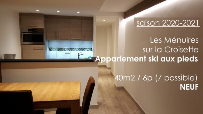 LES MENUIRES - La Croisette - Appartement NEUF - au pied des pistes du domaine des 3 Vallées