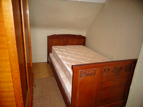 Chambre à coucher bois massif 1 personne