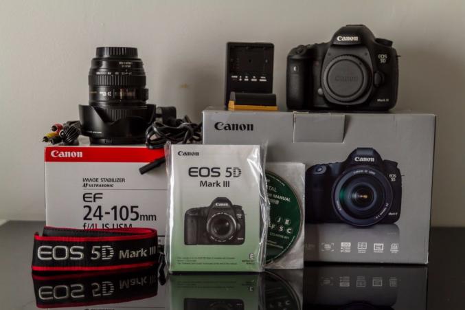 Canon EOS 5D Mark III SLR Camera W/ 24mm-105mm Lens