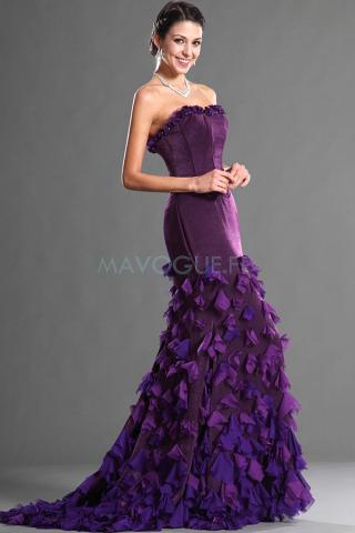 Robe De Bal Orné De Rosette Longueur Ras Du Sol Sans-mavogue.fr