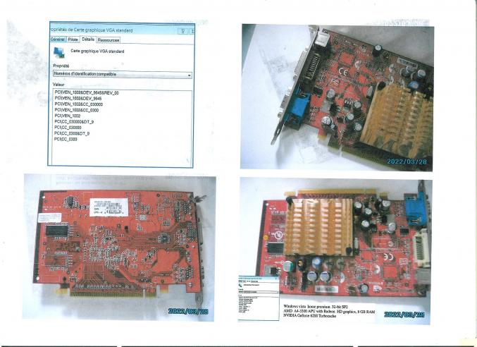 Rech  carte graphique