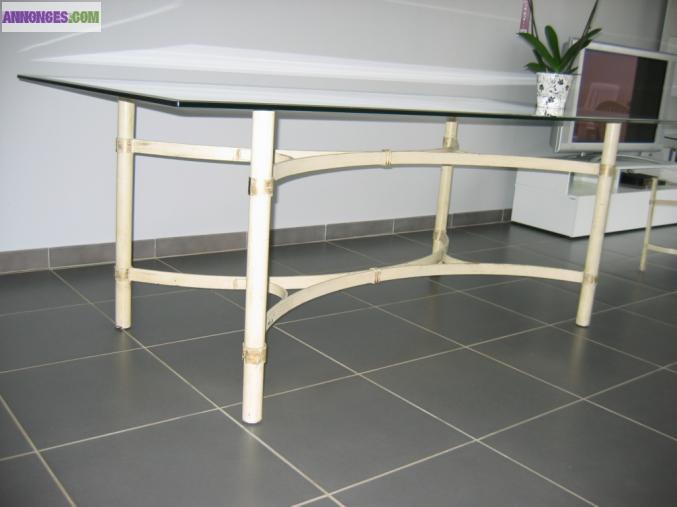 Table et chaises en fer forgé