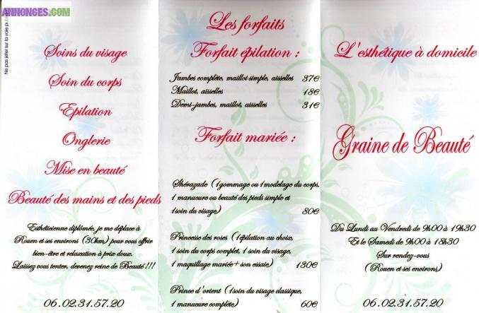 Esthétique à domicile