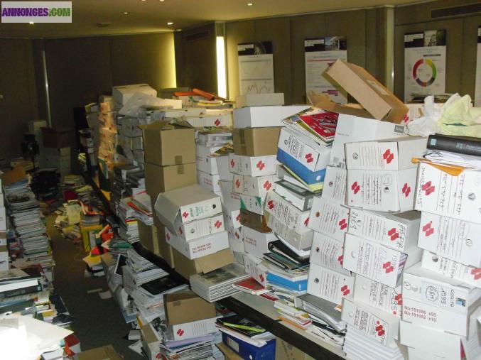 Débarras, démolition, archives, informatique