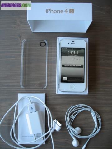 IPhone 4S 16GO blanc tout opérateur