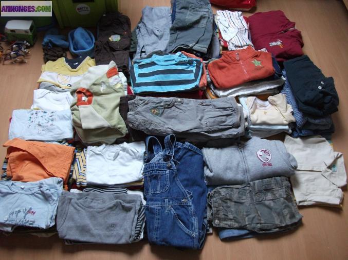 Lot 138 vetements garcon 9mois a 3an