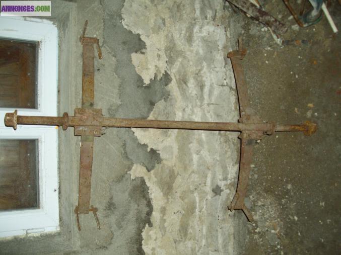 Essieu petite charrette complet