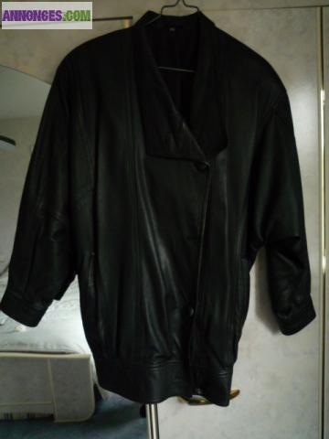 Veste 3/4 cuir