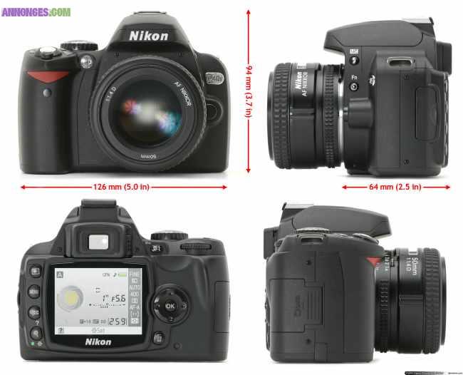 Vends Pack Reflex Nikon D40X Obj 18-55 obj 55-200