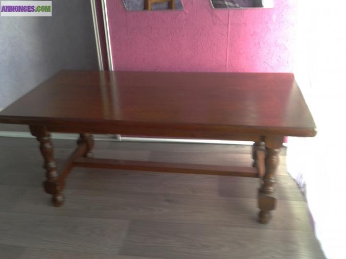 Table basse en chêne massif