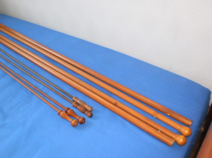 Tringles à rideaux bois