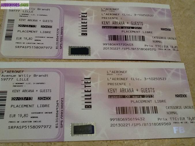 Keny arkna + guest 9mars lille aeronef (2 places)