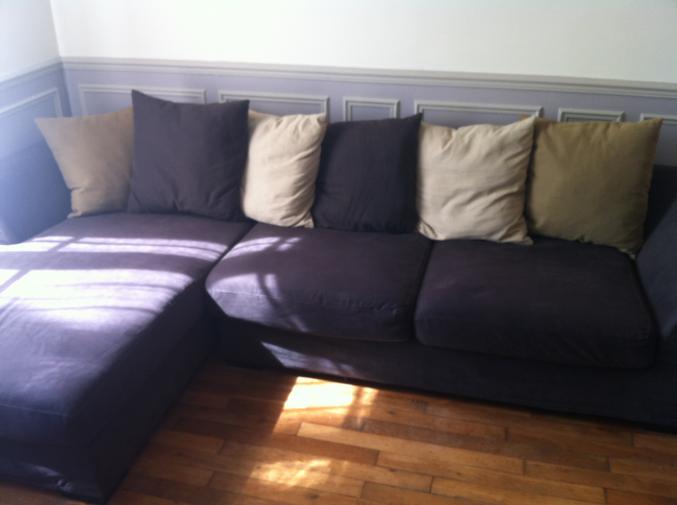 Canapé d'angle lin