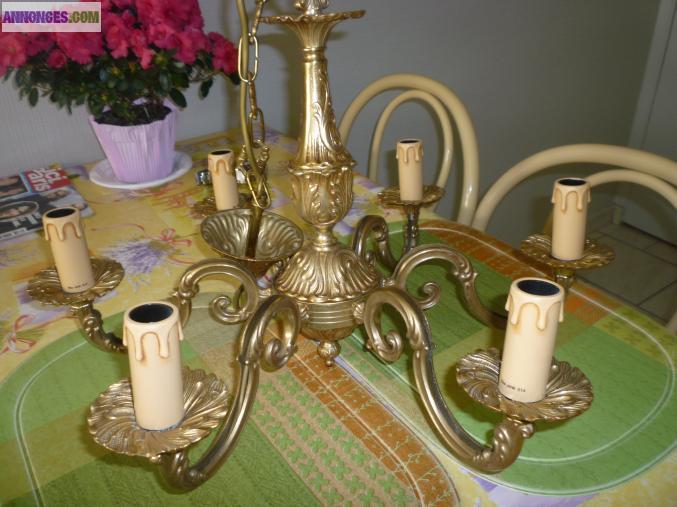 A SAISIR BEAU LUSTRE BRONZE