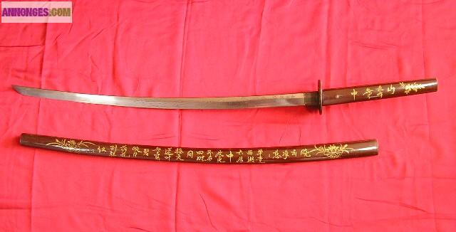 Katana de coupe et de decoration