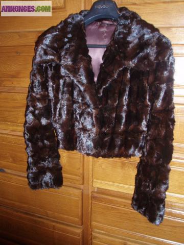 MANTEAU VISON AUTHENTIQUE