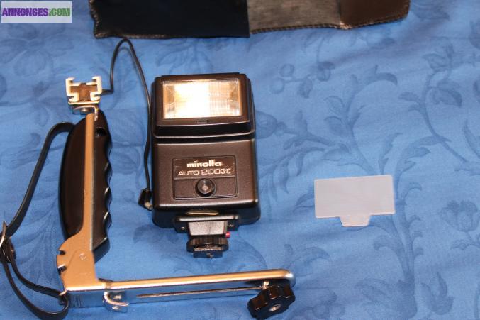 Relex argentique, teleobjectif et flash