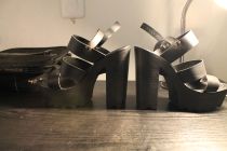 "Chaussure d'été pratiquement neuve,talon 13 cm,t38"