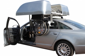 Coffre de toit pour fauteuil roulant