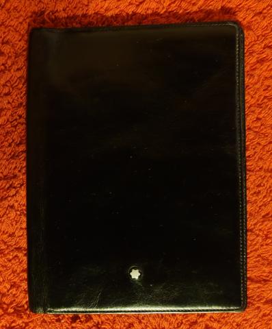 PORTEFEUILLE MONTBLANC HAMBURG PORTE PORTE CARTES CUIR NOIR WALLET