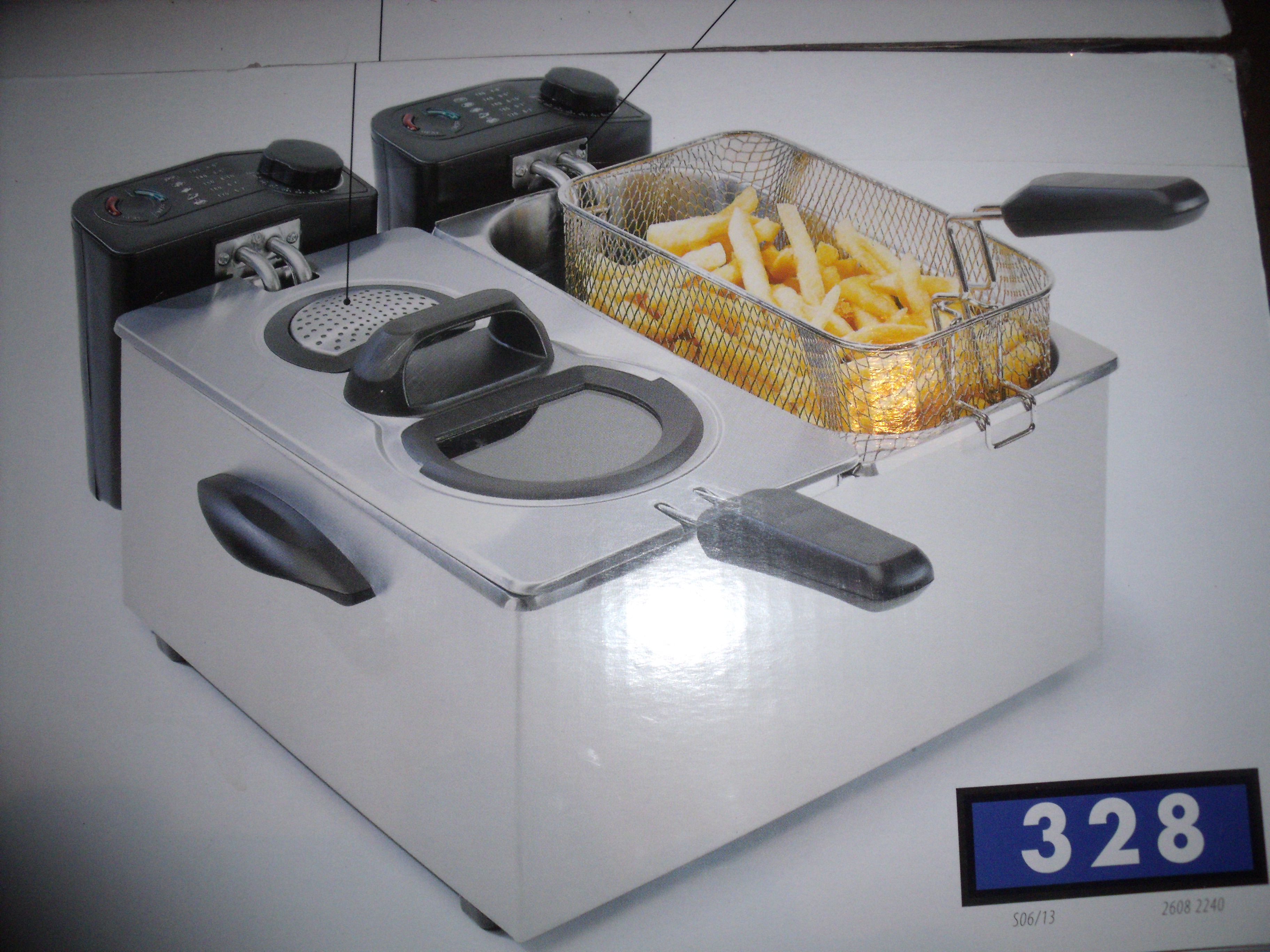 Friteuse double cuve inox