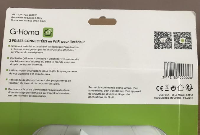 Prises connectées en wifi