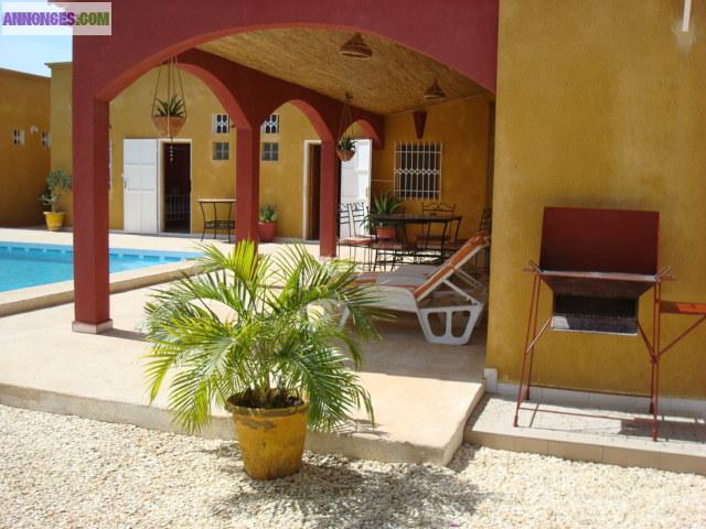LOUE VILLA SENEGAL PISCINE WARANG NIANING