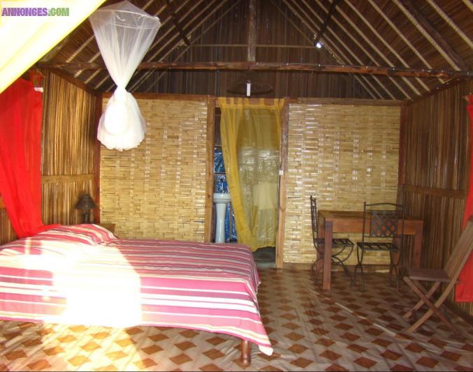 Location de bungalow à Nosy Bé Madagascar en bord de mer