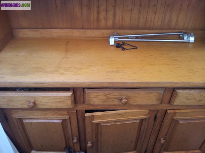 Canapé cuir, salon de jardin bois, dressing, buffet...