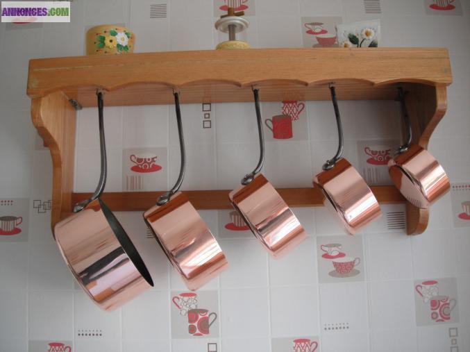 Casseroles cuivre veritable