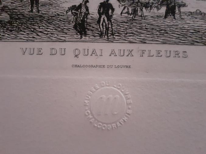 Calligraphie Originale Notre Dame de Paris 1880