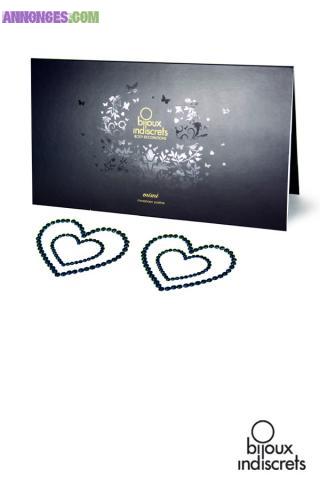 Bijoux de peau coeurs (plusieurs couleurs)