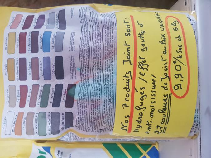 Colle Carrelage direct d' ITALIE 9,90e/les 25 KG