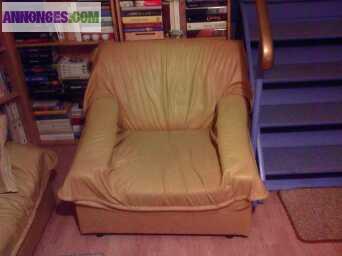 Vends ensemblr canapé 3 places + 2 fauteuils