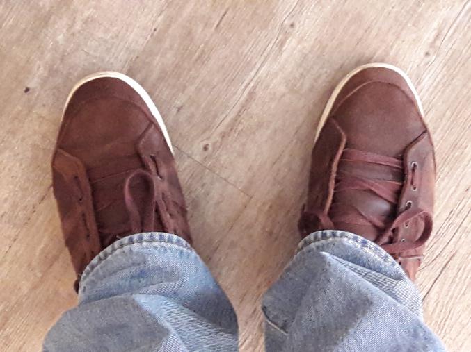 Baskettes  ADDIDAS marron taille 9 ½  - 44