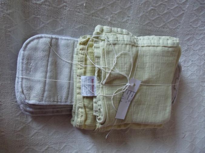 Couche lavable - lot lange et inserts en coton bio- stepreg