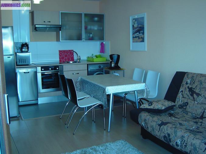 Super T2  50m/mer parking terrasse 55/nuit 290€/semaine 2*