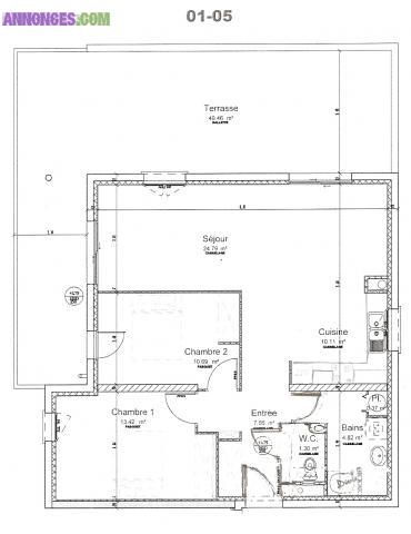 3 Pièces garage parking