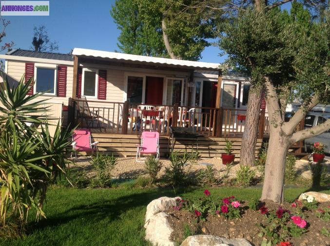 GRAND MOBILHOME NEUF CLIMATISE 8 PLACES