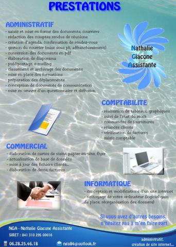 Je suis Nathalie, assistante administrative autonome