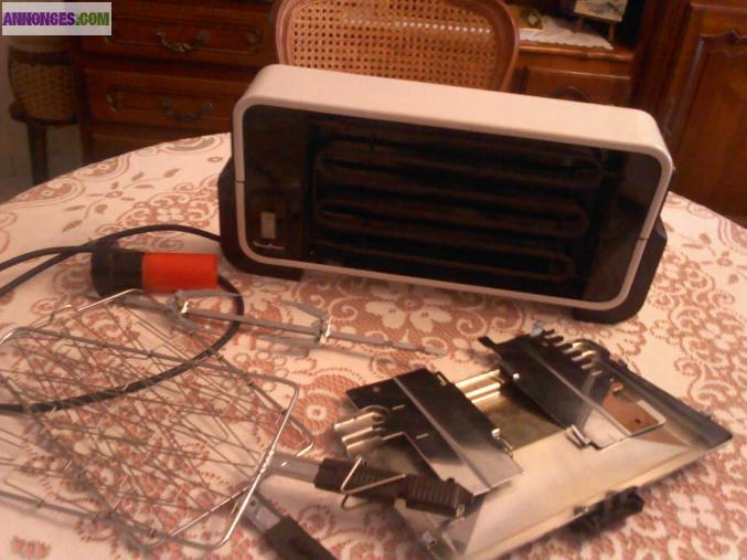 Gril vertical, tournebroche,