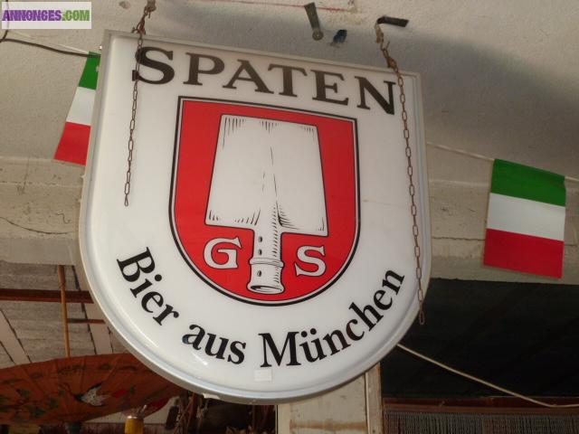 ENSEIGNE LUMINAIRE "SPATEN "