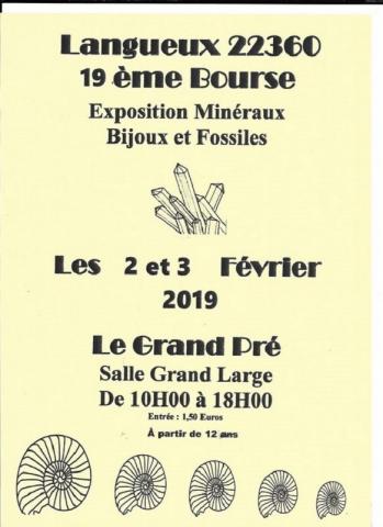 19ème Bourse exposition de minéraux et fossiles