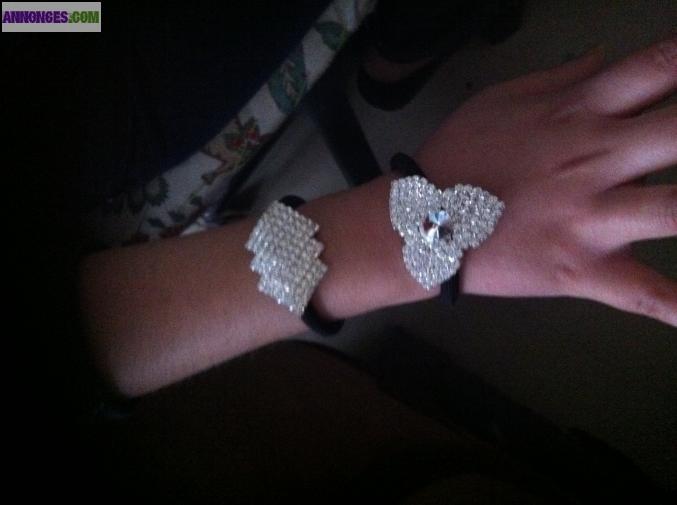Bracelet fantaisie à strass