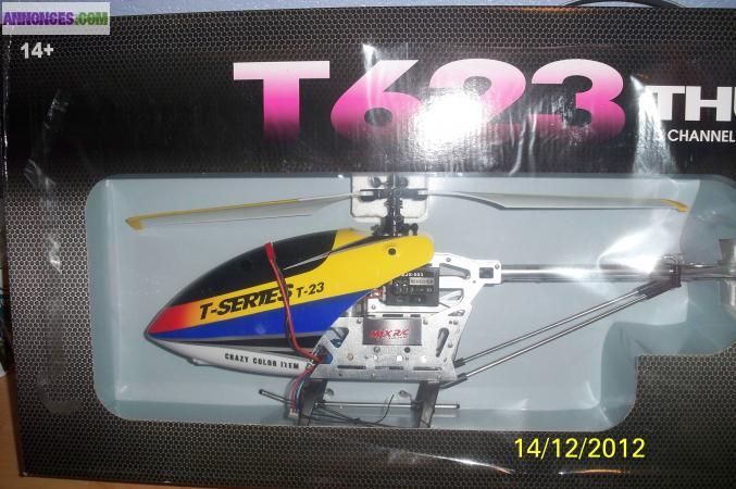 HELICOPTERE RADIO TELECOMMANDE 65 CMS NEUF