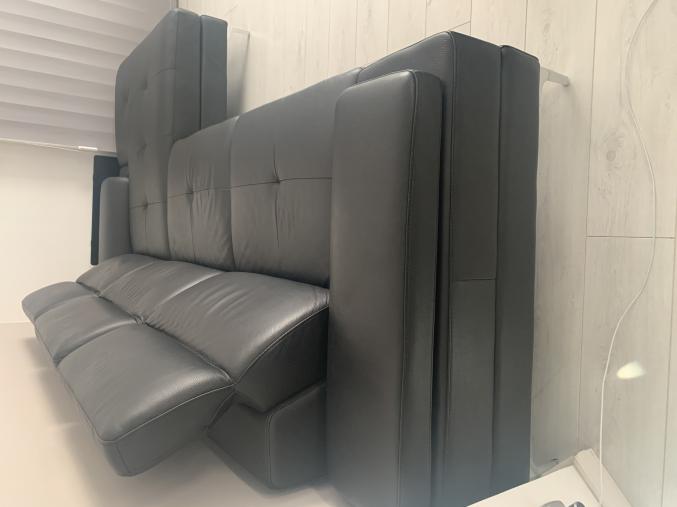 Canapé dangles en cuir