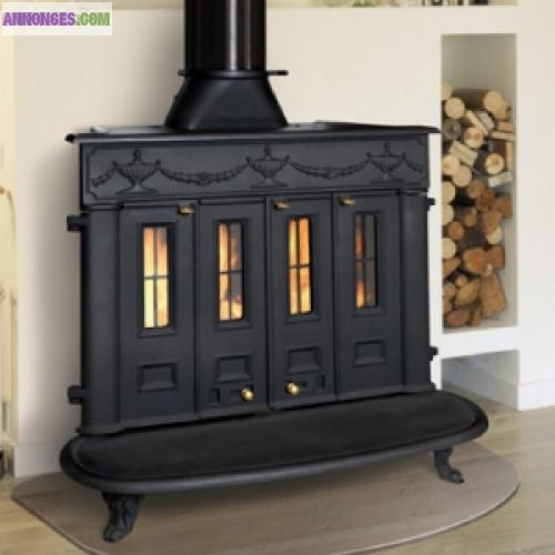 POÊLES À BOIS- FRANKLIN 82 18 KW - HERGOM